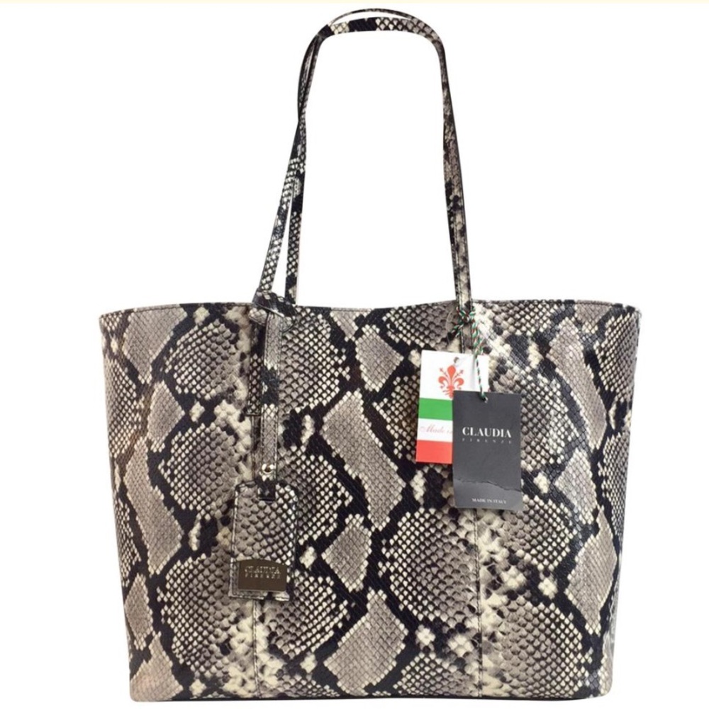Claudia Firenze luxury Italian made leather tote